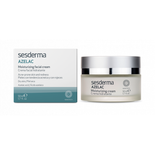 Sesderma Azelac Moisturizing Cream Raudonį mažinantis veido kremas