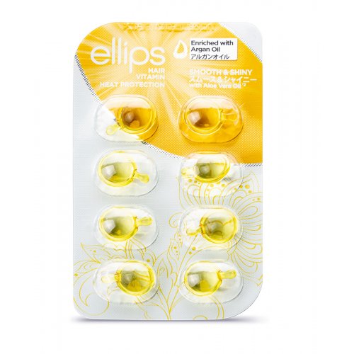 Ellips Smooth & Shiny Hair Treatment Vitamins Tepami vitaminai plaukų apimties didinimui