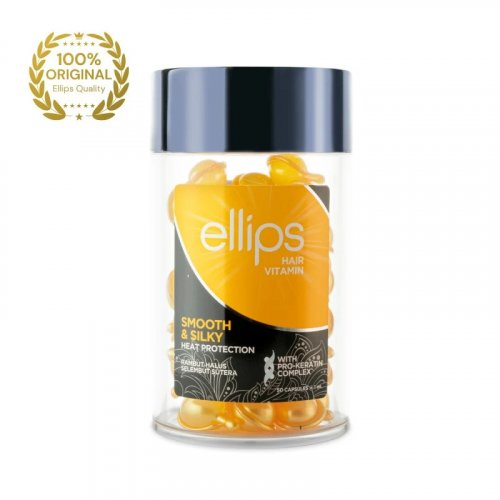Photos - Hair Styling Product Ellips Smooth & Silky Pro-Keratin Complex Hair Vitamins 50x1ml KS166916