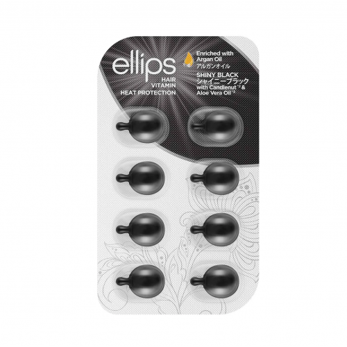 Ellips Shiny Black Hair Treatment Vitamins