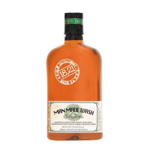 18.21 Man Made Wash 3in1 Spiced Vanilla Daugiafunkcinė priemonė vyrams