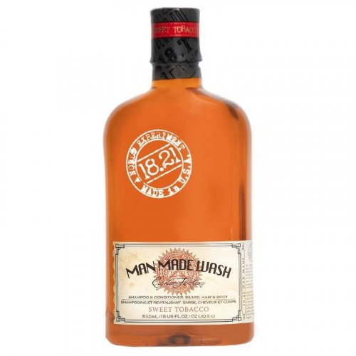 18.21 Man Made Wash Original Sweet Tobacco 3in1 Daugiafunkcinė priemonė vyrams