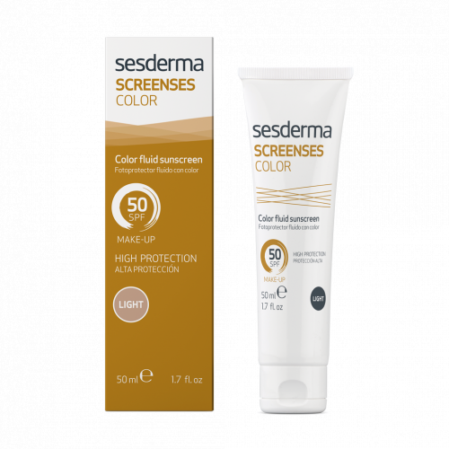 Sesderma Screenses Color Fluid SPF50 Light Spalvą suteikiantis kremas  50ml