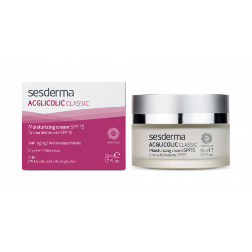 Sesderma Acglicolic Classic Moisturizing Cream SPF15 Mitrinošs krēms ar SPF 15