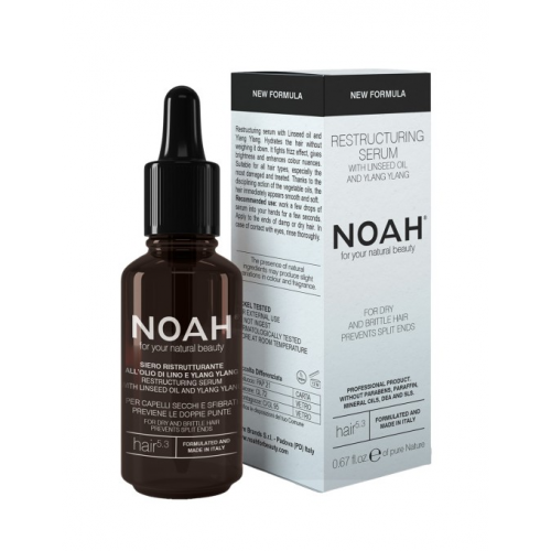Noah 5.3 Ylang Ylang Restructuring Serum Serumas sausiems ir pažeistiems plaukams, apsaugantis nuo galiukų šakojimosi