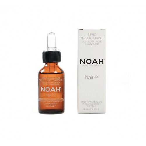 Noah 5.3 Ylang Ylang Restructuring Serum Serumas sausiems ir pažeistiems plaukams, apsaugantis nuo galiukų šakojimosi