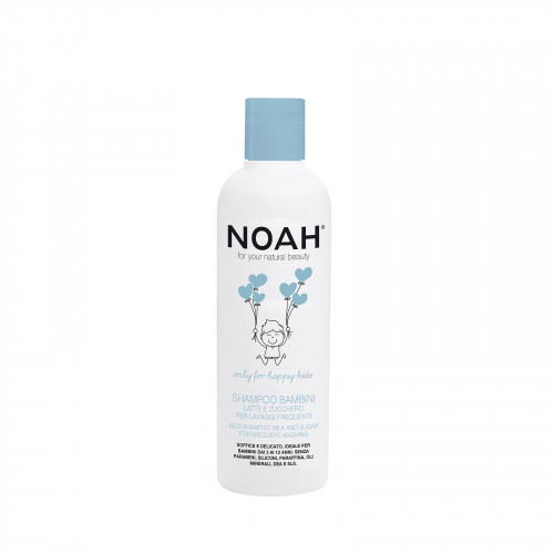 Noah Kids Shampoo Milk And Sugar For Frequent Washing Vaikiškas maitinamasis šampūnas su pienu ir cukrumi dažnam naudojimui