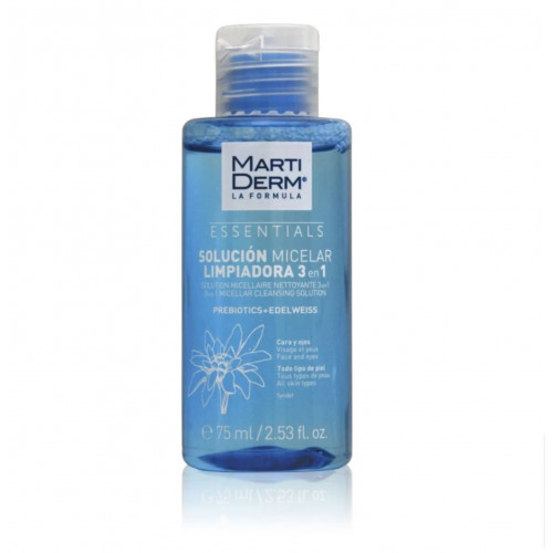 MartiDerm Micelar Cleansing Solution 3in1 Trejopo poveikio micelinis valomasis tirpalas veidui ir akims