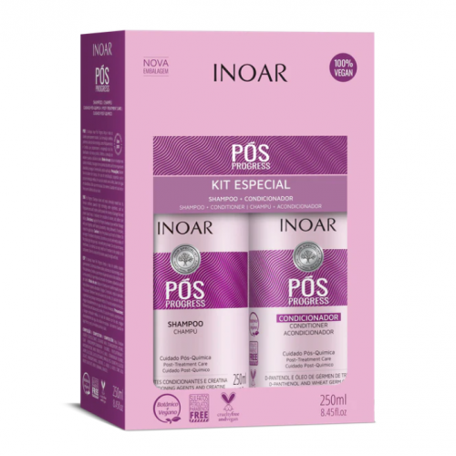 Inoar Pos Progress Duo Kit Rinkinys po tiesinimo keratinu procedūrų
