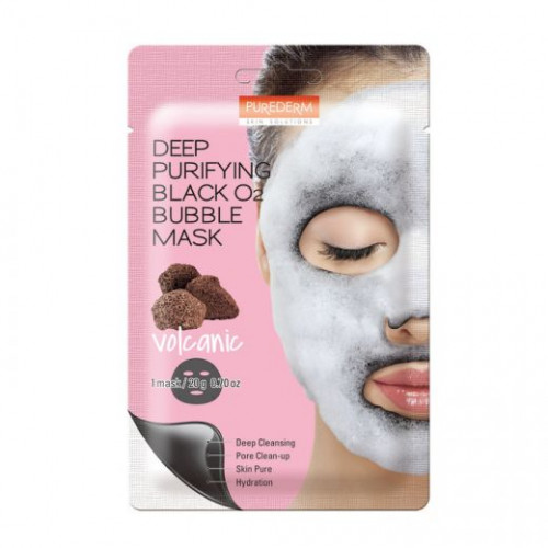 Purederm Deep Purifying Bubble Mask Volcanic Valomoji veido kaukė