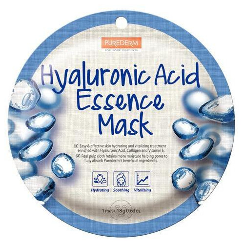 Purederm Hyaluronic Acid Essence Mask Veido kaukė su hialurono rūgšties ekstraktu