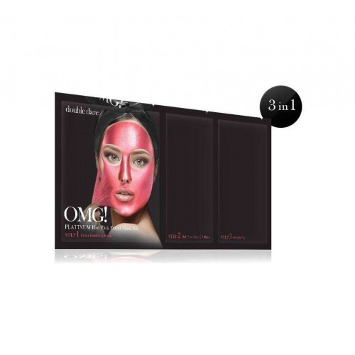 OMG OMG Platinum Hot Pink Facial Mask Kit 18g+10g