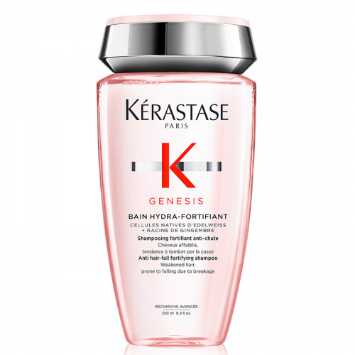 Kerastase Genesis Bain Hydra-Fortifiant Shampoo Stiprinantis šampūnas nuo plaukų lūžinėjimo, ploniems ar riebiems plaukams