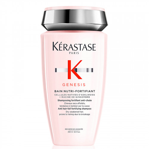Kerastase Genesis Bain Nutri-Fortifiant Shampoo Stiprinantis šampūnas nuo plaukų lūžinėjimo, sausiems ar tankiems plaukams