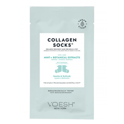 VOESH Collagen Socks Peppermint Kaukė pėdoms su pipirmėte