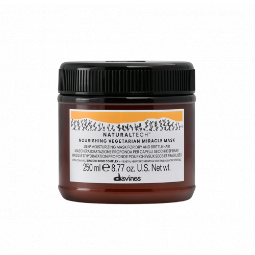 Davines Naturaltech NOURISHING Vegetarian Miracle Mask Intensyviai atkurianti kaukė sausiems ir pažeistiems plaukams