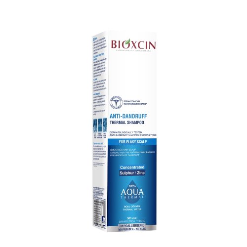 Bioxcin (Bioxsine) Dermagen Aqua Thermal Anti-Dandruff Thermal Shampoo Šampūnas nuo pleiskanų