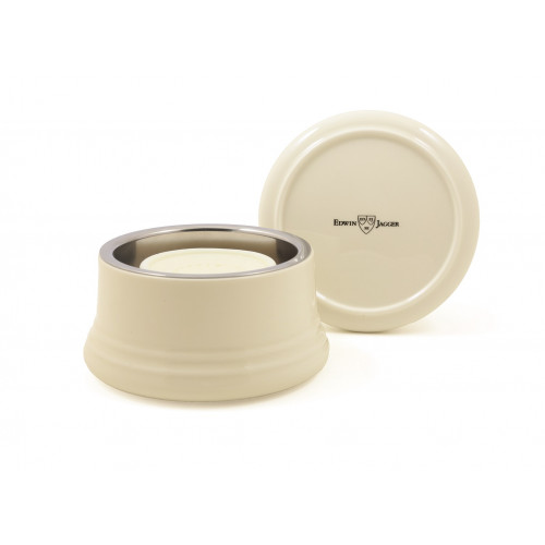 Edwin Jagger Porcelain Shaving Bowl with Lid 1 pc. Ivory