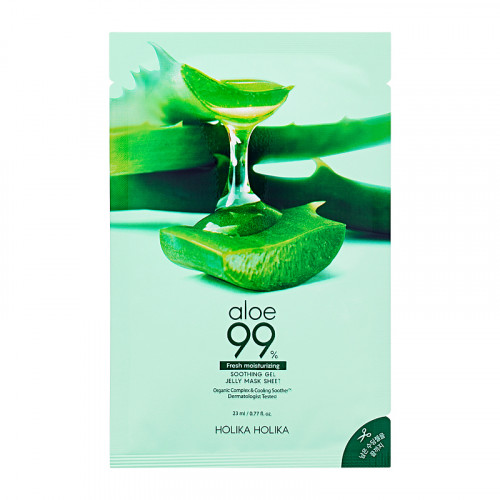 Holika Holika Aloe 99% Soothing Gel Jelly Mask Sheet Lakštinė veido kaukė su alaviju