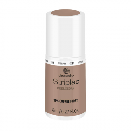 Alessandro Alessandro Striplac Peel Or Soak 8ml 196 Coffee First