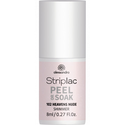 Alessandro Alessandro Striplac Peel Or Soak 8ml 102 Heavens Nude - Shimmer