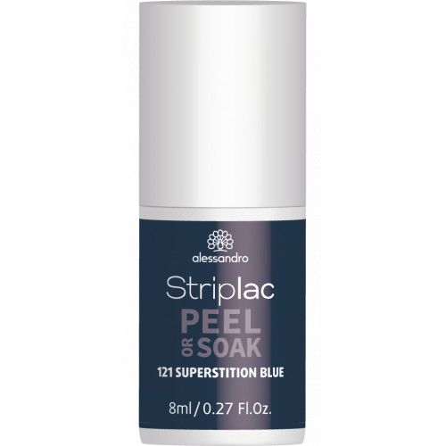Alessandro Alessandro Striplac Peel Or Soak 8ml 121 Superstition Blue