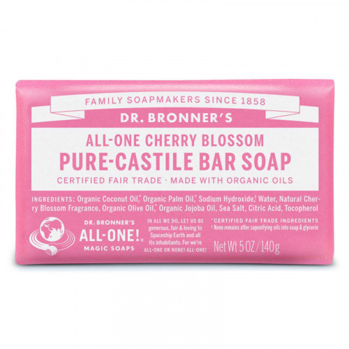 Dr. Bronner's Dr. Bronner's Cherry Blossom Pure Castile Organic Bar Soap 140g
