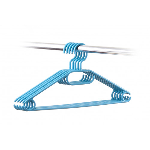 HomelyWorld HomelyWorld WZ8 Plastic Hangers 10 pcs. Blue
