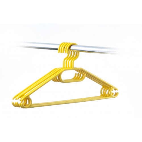 HomelyWorld HomelyWorld WZ8 Plastic Hangers 20pcs Yellow