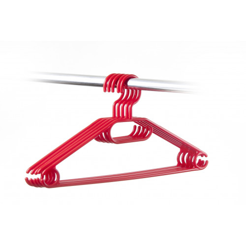 HomelyWorld HomelyWorld WZ8 Plastic Hangers 50 pcs. Red