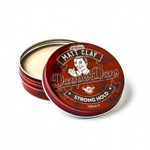 Dapper Dan Matt Clay Stiprios fiksacijos, matinis plaukų modeliavimo molis