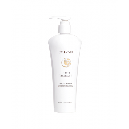T-LAB Professional Coco Therapy Duo Shampoo Sausų ir pažeistų plaukų šampūnas