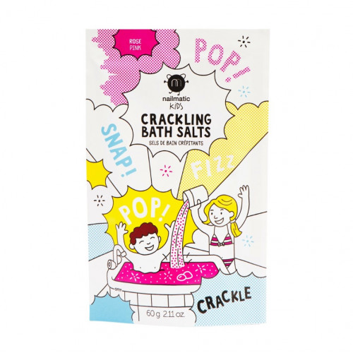 Nailmatic Kids Pink Crackling Bath Salts Spragsinti vonios druska