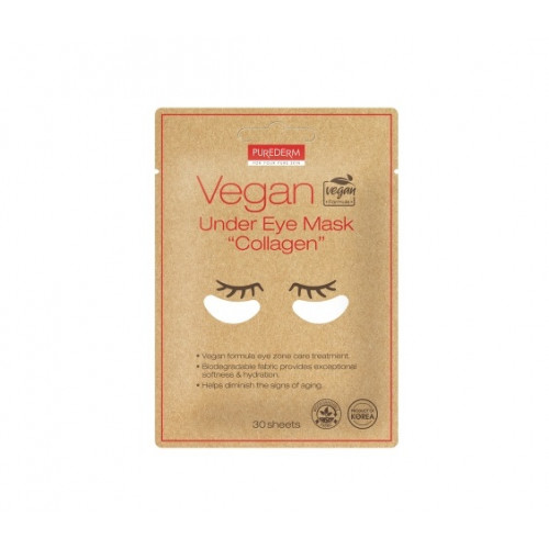 Purederm Vegan Under Eye Collagen Mask Veganiška paakių kaukė
