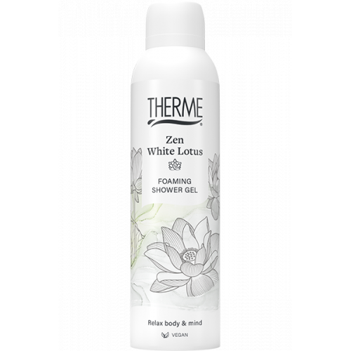 Therme Zen White Lotus Foaming Shower Gel Dušo putos