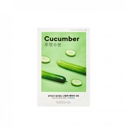 Missha Airy Fit Sheet Mask Cucumber Veido kaukė