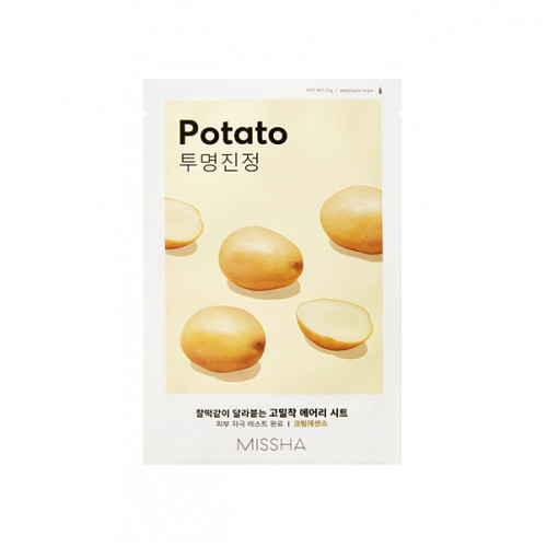 Missha Airy Fit Sheet Mask Potato Veido kaukė