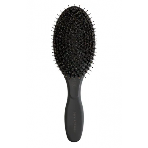 Olivia Garden Expert Care Boar & Nylon Bristles Oval Combo Brush Plaukų šepetys apjungtas jonizuotų antistatinių ir 100% natūralių šerno šerelių