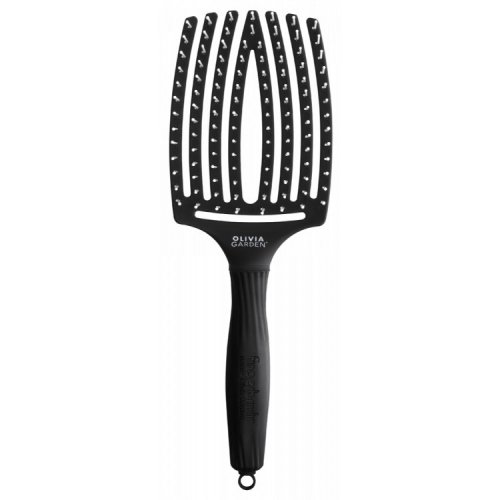 Olivia Garden Fingerbrush Curved & Vented Paddle Brush Matu suka ar unikālu izliektu formu