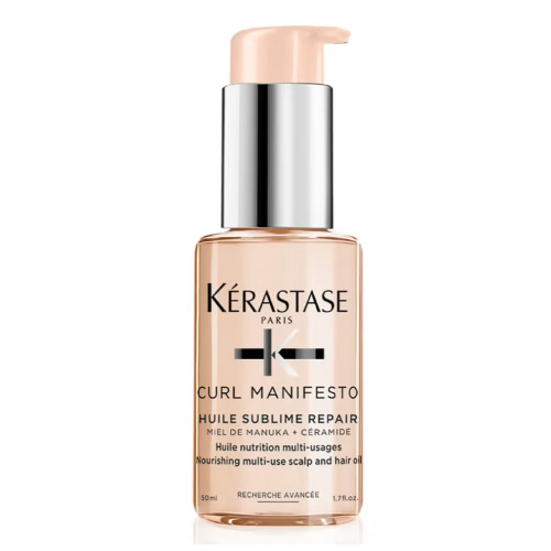 Kérastase Curl Manifesto Huile Sublime Repair Maitinamasis, daugiafunkcis garbanotų plaukų aliejus
