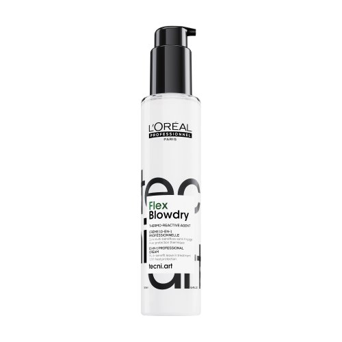 L'Oréal Professionnel Blow-dry Fluidifier 10-in-1 Professional Cream Daugiafunkcinis nenuplaunamas kremas, apsauga nuo karščio