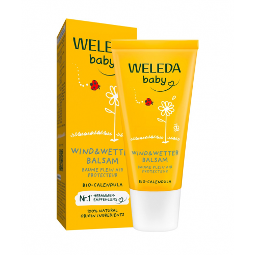 Weleda Calendula Baby Weather Protection Balm Vaikiškas apsauginis kremas nuo vėjo ir šalčio su medetkomis