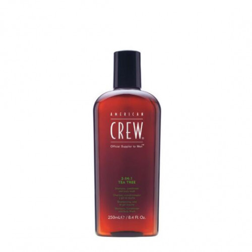 American Crew 3in1 Tea-Tree Shower Essential Šampūnas, kondicionierius ir dušo želė