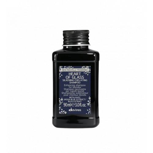 Davines Heart of Glass Silkening Shampoo Šviesius plaukus glotninantis šampūnas