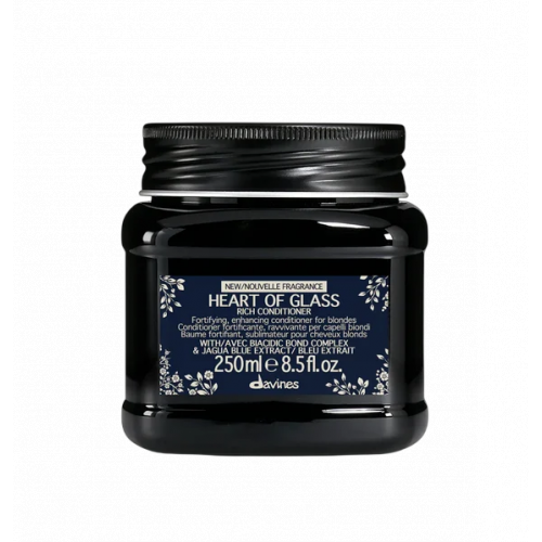 Davines HEART OF GLASS Rich Conditioner Stiprinamasis kondicionierius šviesiems plaukams