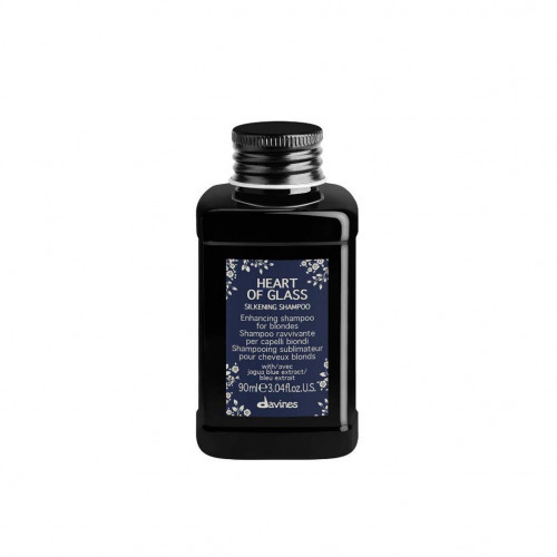 Davines Heart of Glass Silkening Shampoo Šviesius plaukus glotninantis šampūnas