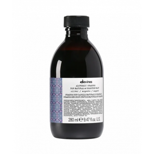 Davines ALCHEMIC Shampoo Silver Šaltą blond atspalvį paryškinantis plaukų šampūnas