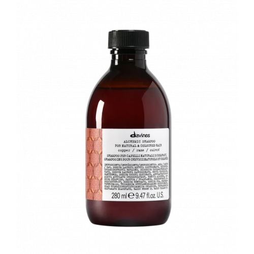 Davines ALCHEMIC Shampoo Copper Varinį atspalvį paryškinantis plaukų šampūnas