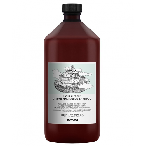 Davines Naturaltech DETOXIFYING Scrub Shampoo Detoksikuojamasis galvos odos šveitiklis-šampūnas