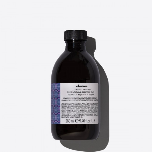 Davines Alchemic Silver Shampoo Dažantis plaukų šampūnas sidabro spalvos